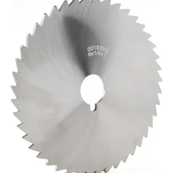 Slitting & Slotting Saw: 6" Dia, 1/8" Thick, 1" Arbor Hole, 44 Teeth, High Speed Steel
