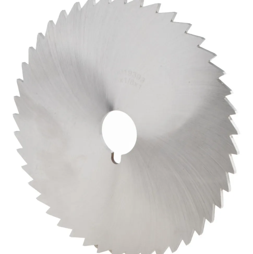 Slitting & Slotting Saw: 6" Dia, 1/8" Thick, 1" Arbor Hole, 44 Teeth, High Speed Steel