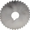 Slitting & Slotting Saw: 4" Dia, 3/16" Thick, 1" Arbor Hole, 36 Teeth, High Speed Steel