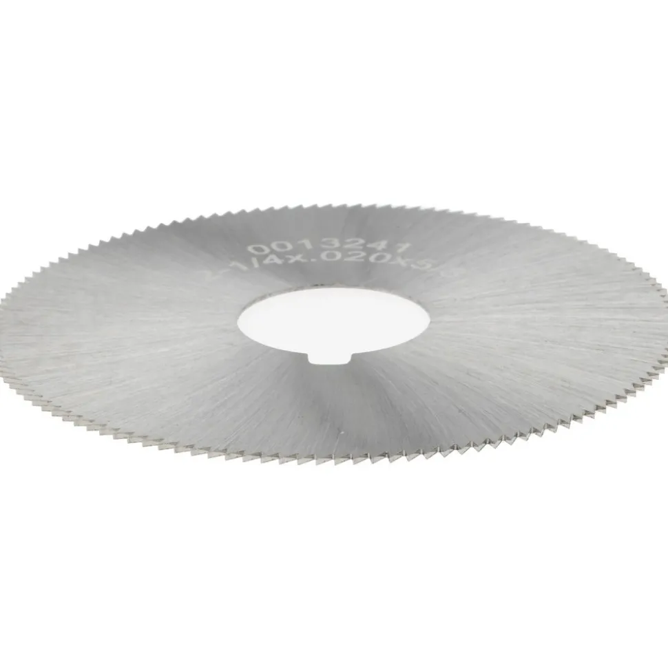 Slitting & Slotting Saw: 2-1/4" Dia, 0.0200" Thick, 5/8" Arbor Hole, 132 Teeth, High Speed Steel