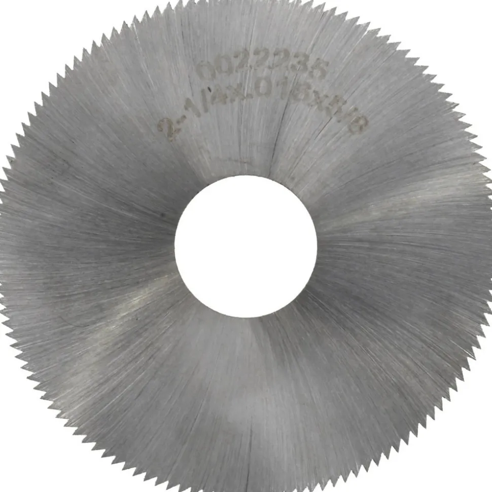 Slitting & Slotting Saw: 2-1/4" Dia, 0.0160" Thick, 5/8" Arbor Hole, 132 Teeth, High Speed Steel