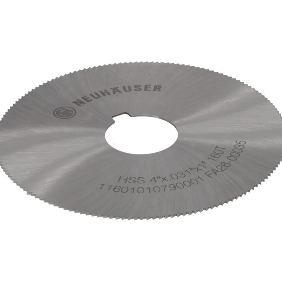 Slitting & Slotting Saw: 4" Dia, 0.0313" Thick, 160 Teeth, Cobalt