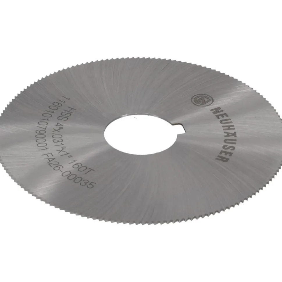 Slitting & Slotting Saw: 4" Dia, 0.0313" Thick, 160 Teeth, Cobalt