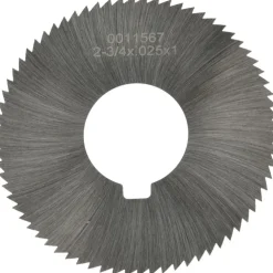 Slitting & Slotting Saw: 2-3/4" Dia, 0.0250" Thick, 1" Arbor Hole, 72 Teeth, High Speed Steel