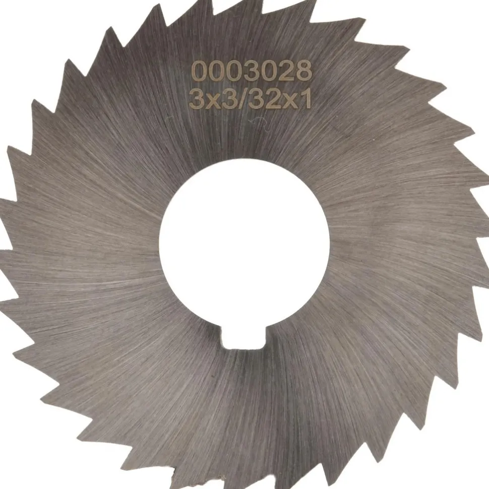 Slitting & Slotting Saw: 3" Dia, 3/32" Thick, 1" Arbor Hole, 30 Teeth, High Speed Steel