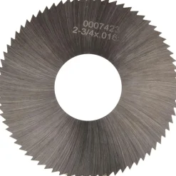 Slitting & Slotting Saw: 2-3/4" Dia, 0.0160" Thick, 1" Arbor Hole, 72 Teeth, High Speed Steel
