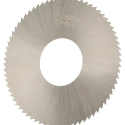 Slitting & Slotting Saw: 2-3/4" Dia, 0.0160" Thick, 1" Arbor Hole, 72 Teeth, High Speed Steel