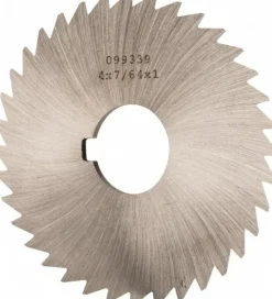 Slitting & Slotting Saw: 4" Dia, 7/64" Thick, 1" Arbor Hole, 36 Teeth, High Speed Steel