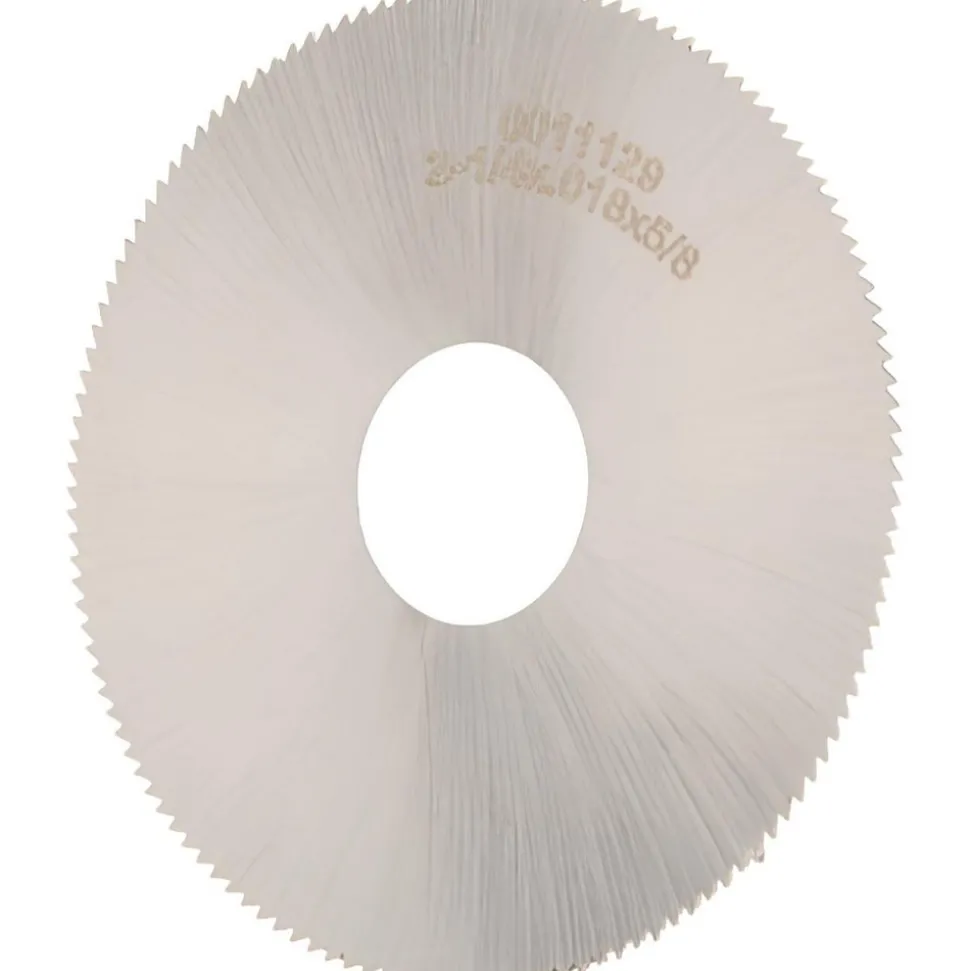 Slitting & Slotting Saw: 2-1/4" Dia, 0.0180" Thick, 5/8" Arbor Hole, 132 Teeth, High Speed Steel