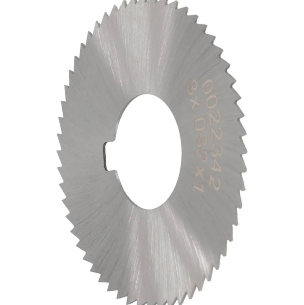 Slitting & Slotting Saw: 2-3/4" Dia, 0.0320" Thick, 1" Arbor Hole, 56 Teeth, High Speed Steel