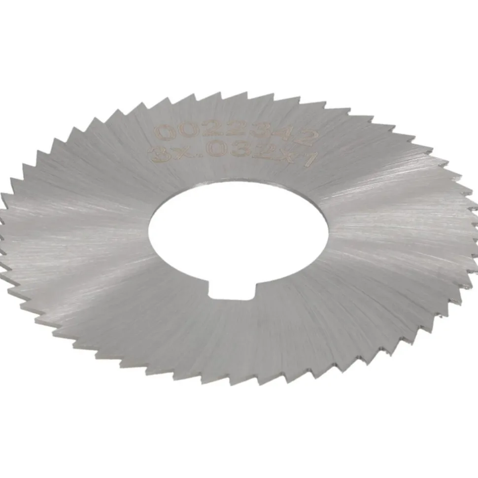 Slitting & Slotting Saw: 2-3/4" Dia, 0.0320" Thick, 1" Arbor Hole, 56 Teeth, High Speed Steel