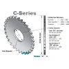 Slitting & Slotting Saw: 1-3/4" Dia, 1/8" Thick, 1/2" Arbor Hole, 36 Teeth, Solid Carbide