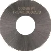 Slitting & Slotting Saw: 1-3/4" Dia, 0.0080" Thick, 5/8" Arbor Hole, 132 Teeth, High Speed Steel