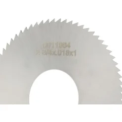 Slitting & Slotting Saw: 2-3/4" Dia, 0.0180" Thick, 1" Arbor Hole, 72 Teeth, High Speed Steel