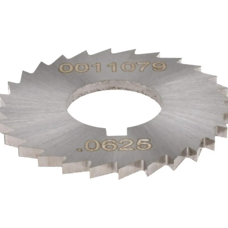 Slitting & Slotting Saw: 1-1/4" Dia, 1/16" Thick, 1/2" Arbor Hole, 28 Teeth, High Speed Steel