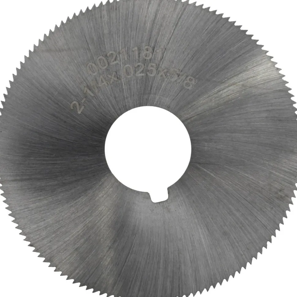 Slitting & Slotting Saw: 2-1/4" Dia, 0.0250" Thick, 5/8" Arbor Hole, 132 Teeth, High Speed Steel