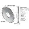 Slitting & Slotting Saw: 3/4" Dia, 0.0200" Thick, 1/4" Arbor Hole, 20 Teeth, Solid Carbide