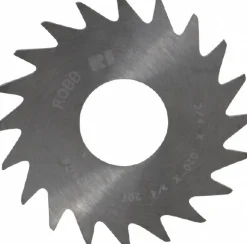 Slitting & Slotting Saw: 3/4" Dia, 0.0200" Thick, 1/4" Arbor Hole, 20 Teeth, Solid Carbide