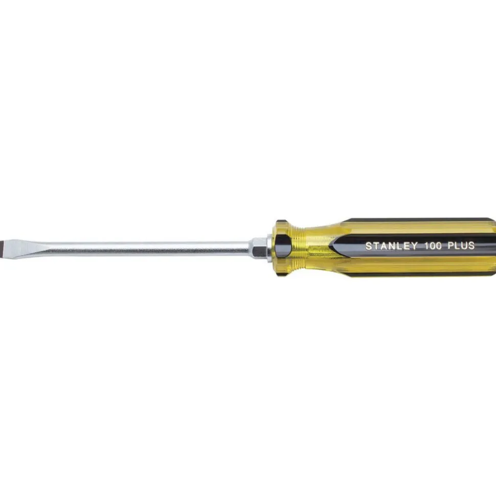 Slotted Screwdriver: 5/16" Width, 11" OAL, 6" Blade Length
