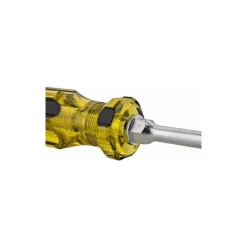 Slotted Screwdriver: 1/4" Width, 8-1/4" OAL, 4" Blade Length