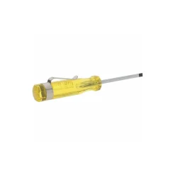 Slotted Screwdriver: 1/8" Width, 4-3/8" OAL, 2" Blade Length