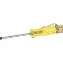 Slotted Screwdriver: 1/8" Width, 4-3/8" OAL, 2" Blade Length