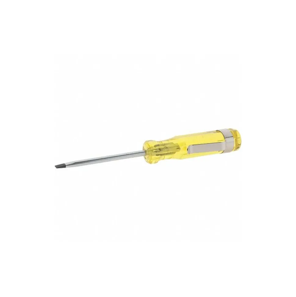 Slotted Screwdriver: 1/8" Width, 4-3/8" OAL, 2" Blade Length