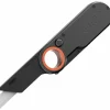 Snap-off Utility Knife: 191.11 mm Handle, Rounded Tip Blade
