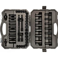 Socket Set: Deep Impact Standard, 49 Pc, 3/8