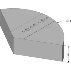 Soft Lathe Chuck Jaw: 7.75" Max Capacity, Tongue & Groove