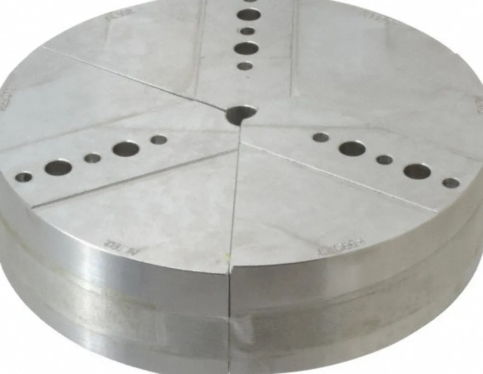 Soft Lathe Chuck Jaw: 7.75" Max Capacity, Tongue & Groove