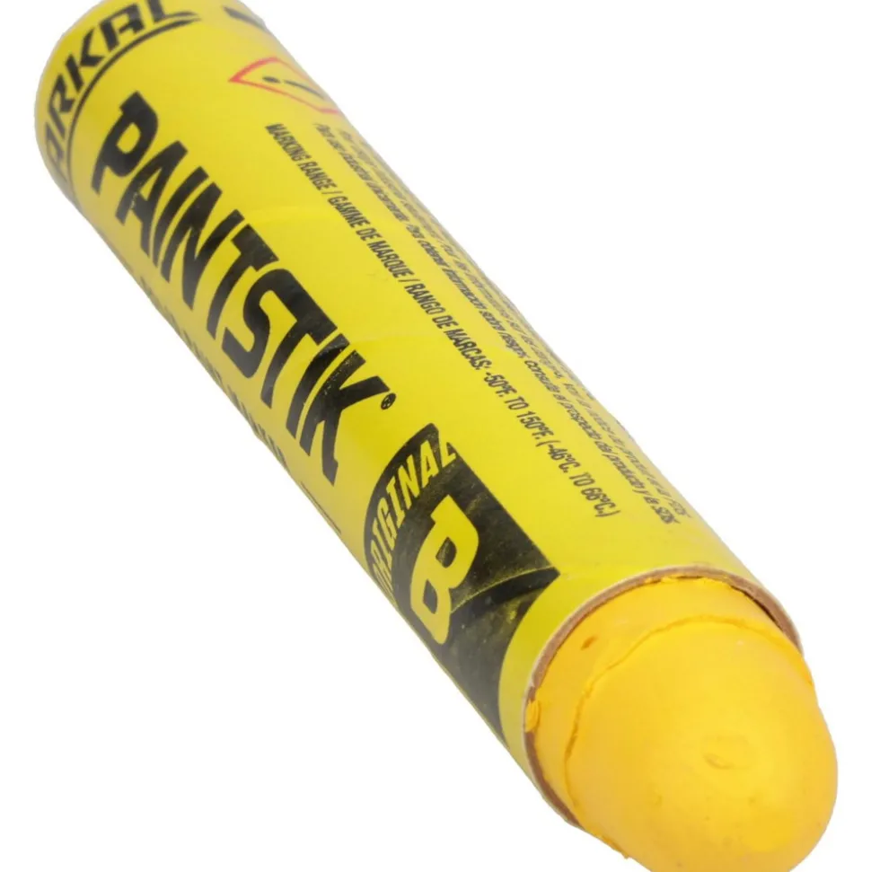 Solid Paint Marker: Yellow, Oil Base, Round Tip