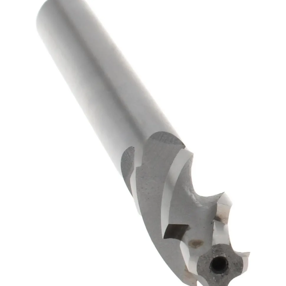 Solid Pilot Counterbore: 0.569" Dia, 3/8" Pilot, 4 Flutes