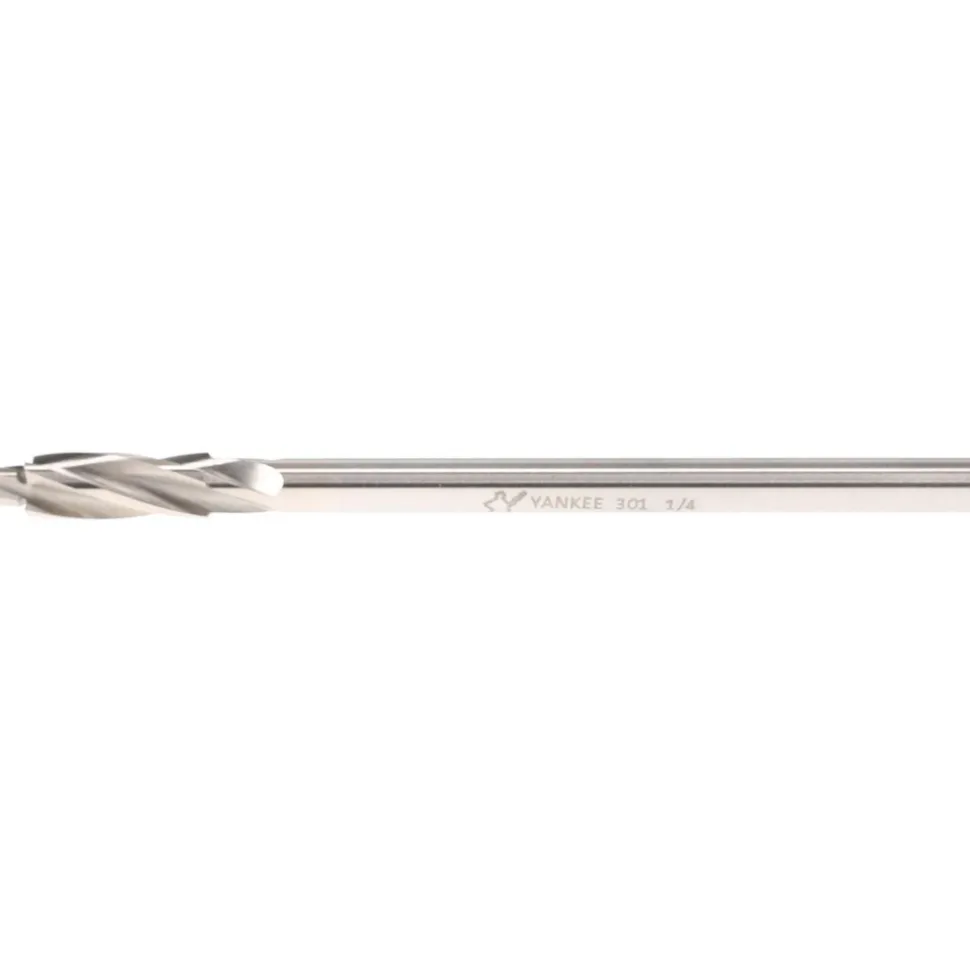 Solid Pilot Counterbore: 0.38" Dia, 1/4" Pilot, 4 Flutes
