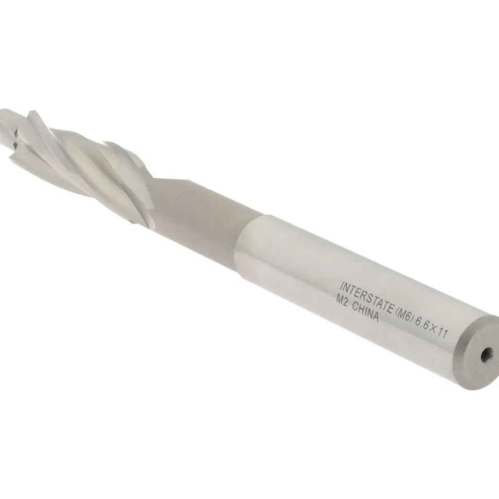 Solid Pilot Counterbore: 11 mm Dia, 6.6 mm Pilot, 3 Flutes