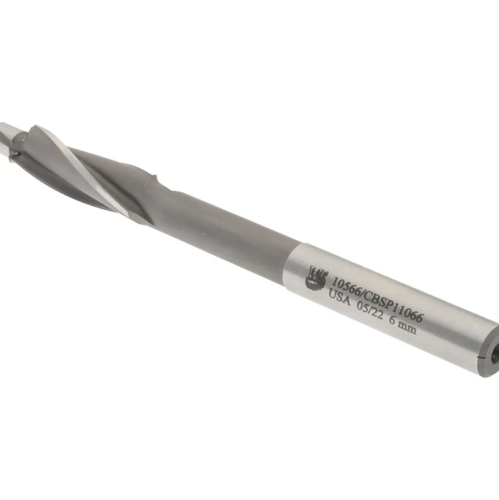 Solid Pilot Counterbore: 11 mm Dia, 6.6 mm Pilot, 3 Flutes