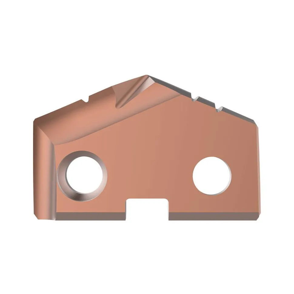 Spade Drill Insert: 1-1/4" Dia, Seat Size 2, Cobalt, 132 deg Point