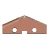 Spade Drill Insert: 2" Dia, Seat Size 4, Cobalt, 132 deg Point