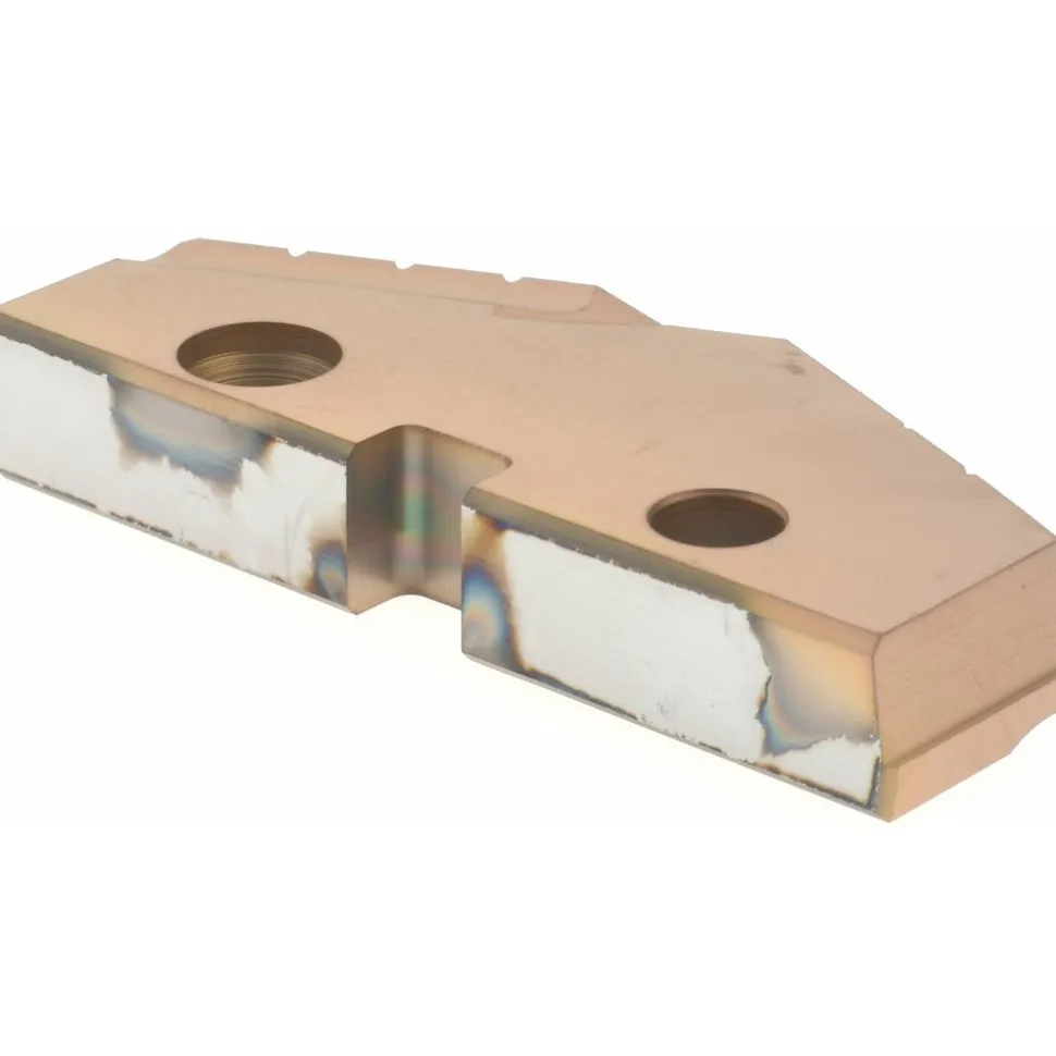 Spade Drill Insert: 2" Dia, Seat Size 4, Cobalt, 132 deg Point