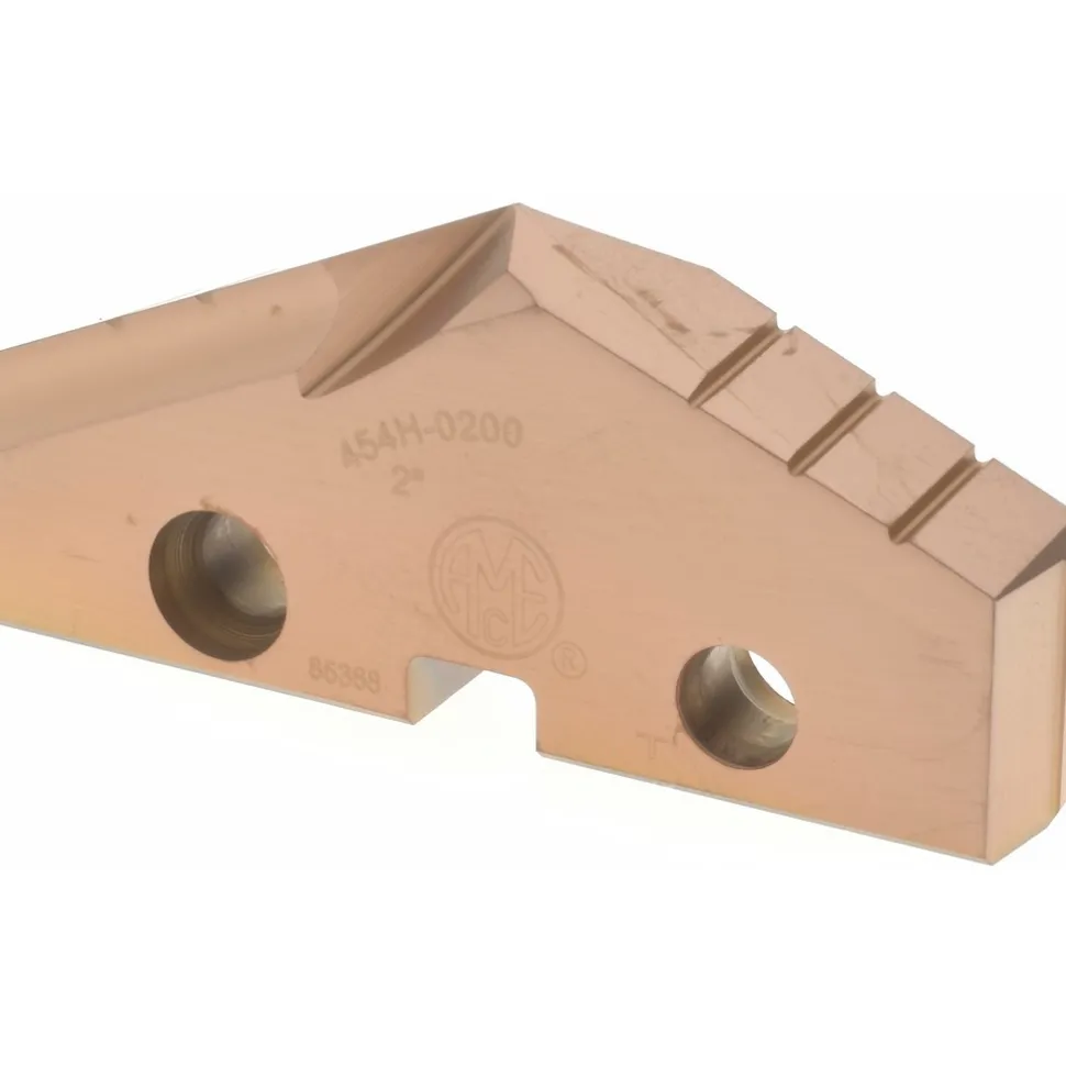 Spade Drill Insert: 2" Dia, Seat Size 4, Cobalt, 132 deg Point