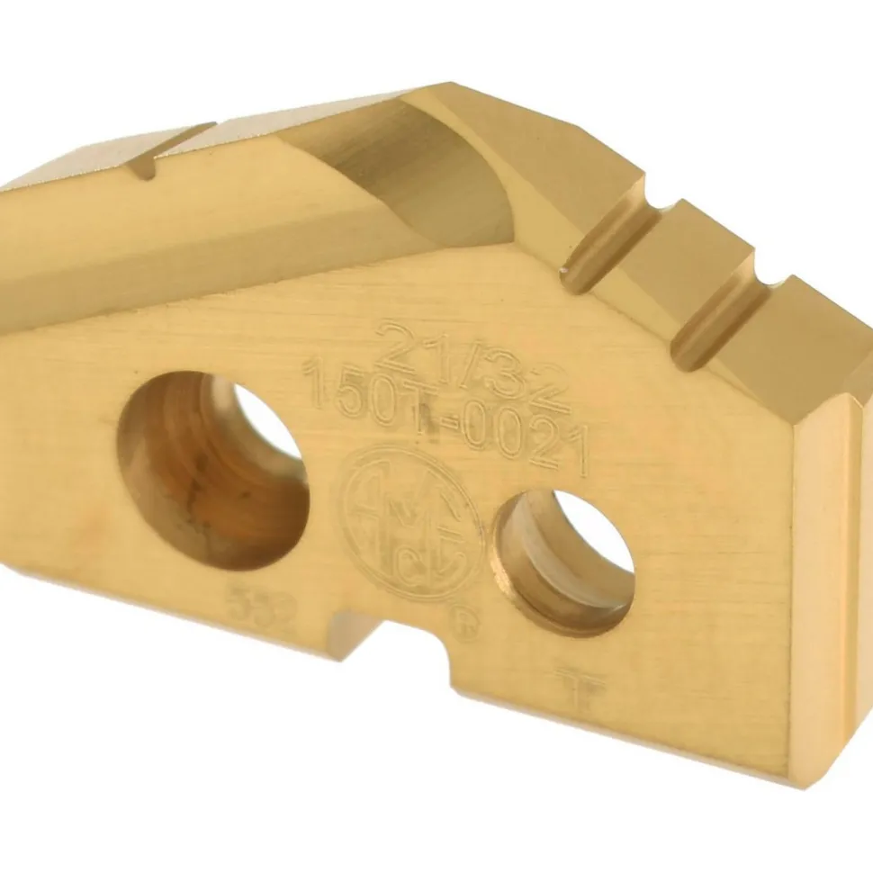 Spade Drill Insert: 21/32" Dia, Seat Size 0, Cobalt, 132 deg Point