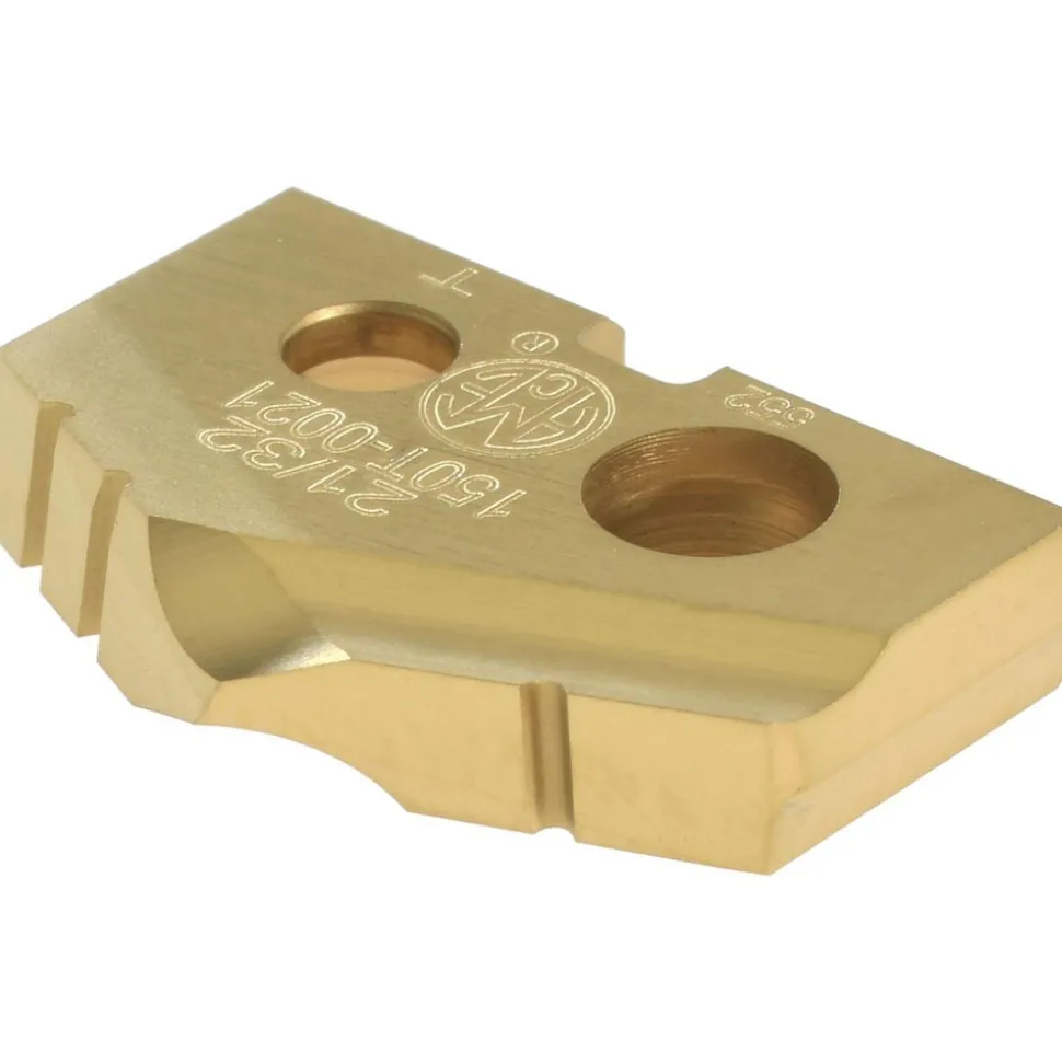 Spade Drill Insert: 21/32" Dia, Seat Size 0, Cobalt, 132 deg Point