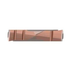 Spade Drill Insert: 21/32" Dia, Seat Size 0, Cobalt, 132 deg Point