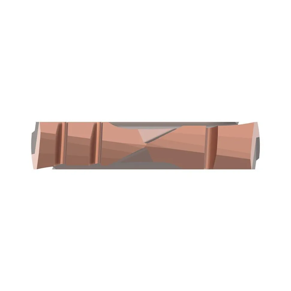 Spade Drill Insert: 21/32" Dia, Seat Size 0, Cobalt, 132 deg Point