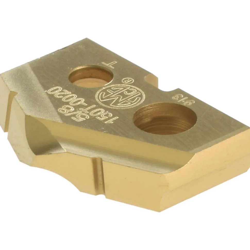 Spade Drill Insert: 5/8" Dia, Seat Size 0, Cobalt, 132 deg Point