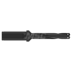 Spade Drill: 33/64 to 11/16" Dia, 2-1/2" Max Depth, Helical Flute