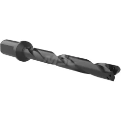 Spade Drill: 45/64 to 15/16" Dia, 6-5/8" Max Depth, Helical Flute