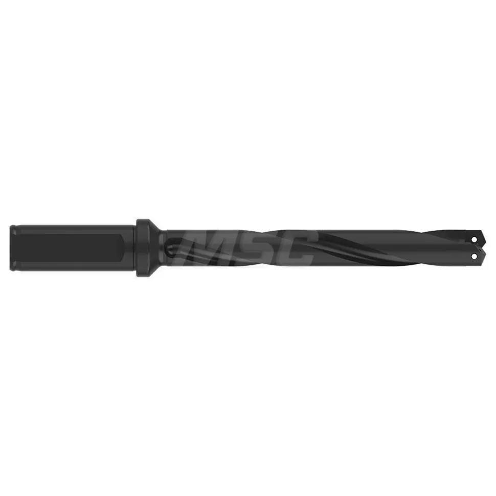 Spade Drill: 39/64 to 11/16" Dia, 4-1/2" Max Depth, Helical Flute