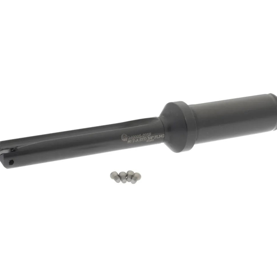 Spade Drill: 33/64 to 11/16" Dia, 2-1/2" Max Depth, Straight Flute