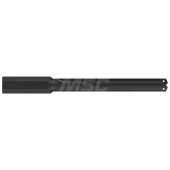 Spade Drill: 31/32 to 1-3/8" Dia, 7-3/8" Max Depth, Straight Flute